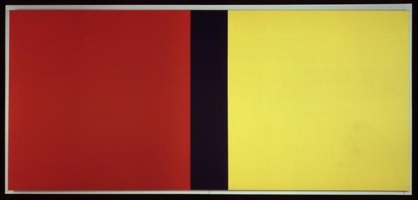 Barnett Newman, Who’s Afraid of Red, Yellow and Blue IV, 1969–70, acrilico su tela, 274,3 x 604,5 cm., Nationalgalerie, Staatliche Museen zu Berlin.