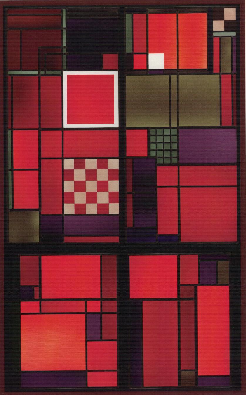 Joseph Albers, Vetrata, 1923 (distrutta e ricostruita, cfr. p. 214).