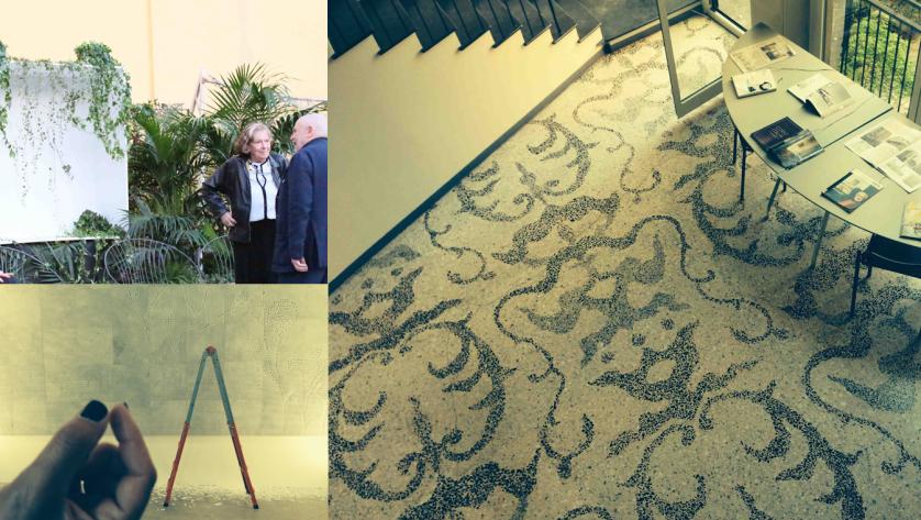 1. Serata in onore di Cini Boeri: presentazione del nuovo progetto di lampada Ledera per Stilnovo; Galleria Sozzani, c.so Como 10
2. Studio di Luigi Caccia Dominioni, p.zza Sant’Ambrogio e Palazzo Visconti. In un appartamento di Palazzo Visconti, disegnato dal Caccia, selezione di materiali esposti in mostre recenti.
3. Bufalini Marmi | Paolo Ulian; performance per mostrare le possibilità espressive indagate da Pixell, progetto di pannelli modulari da parete in marmo di Carrara, via Ventura 6