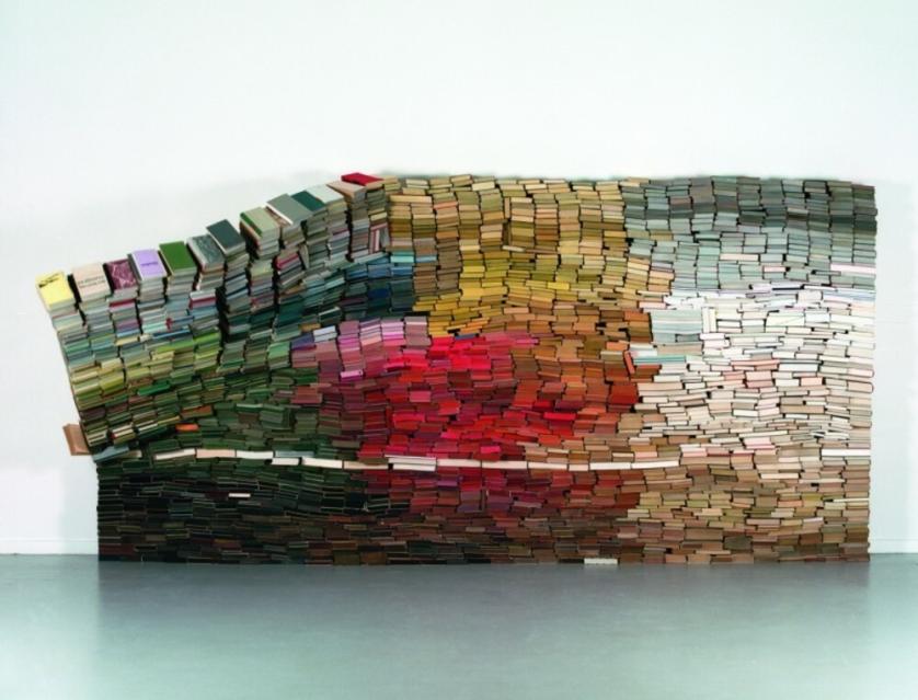 Enclosed content chatting away in the colour invisibility (2009), by Anouk Kruithof
