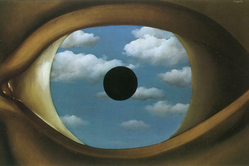 René Magritte, Il falso specchio.