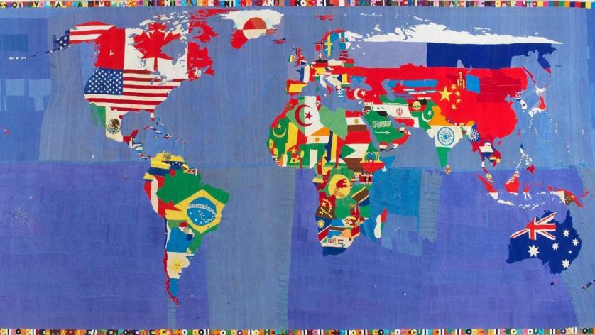 Opera di Alighiero Boetti.