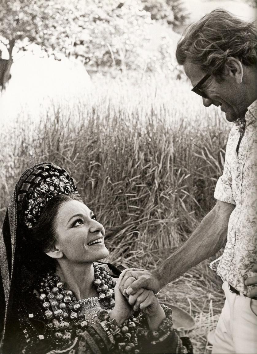 Pier Paolo Pasolini e Maria Callas sul set di Medea, 1969