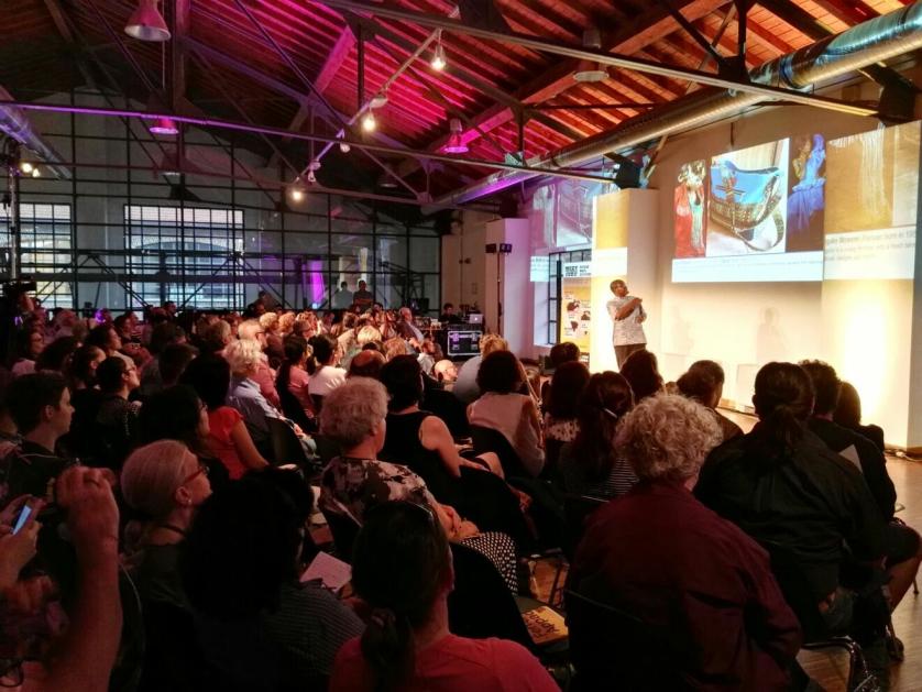 Mugendi K. M'Rathaa at Fabbrica di Vapore during his Meet the Media Guru presentation in Milan.