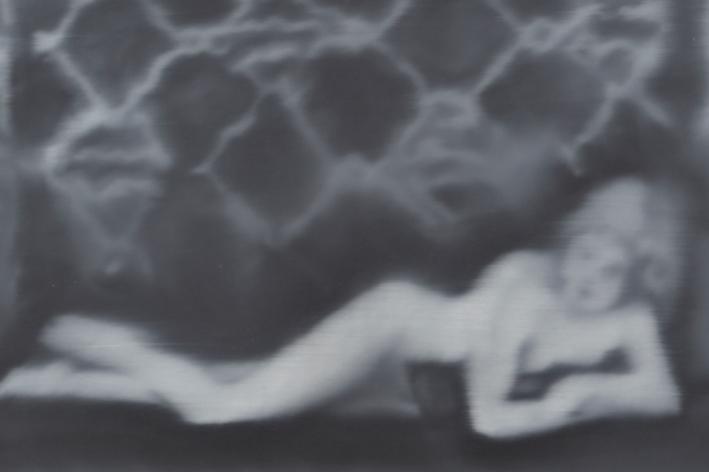 Gerhard Richter, Kleine Liegender Akt, 1967, Olio su tela.