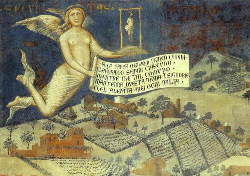 Ambrogio Lorenzetti, Allegoria del Buon Governo, Sala della Pace, Palazzo Pubblico di Siena, 1338-1339,