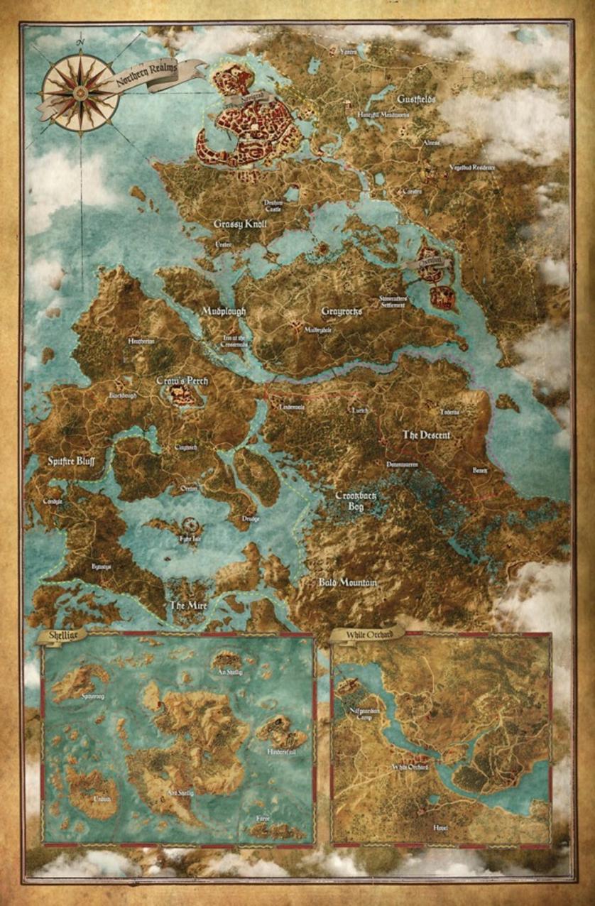 The Witcher 3, mappa