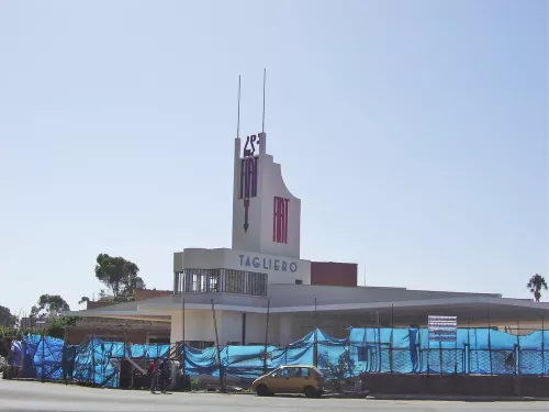 Photo by Missla Libsekal. Fiat Tagliero building, Asmara, Eritrea, 2004.