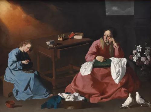 Francisco de Zurbarán, Christ and the Virgin in the House at Nazareth, 1630, Cleveland Museum of Art.