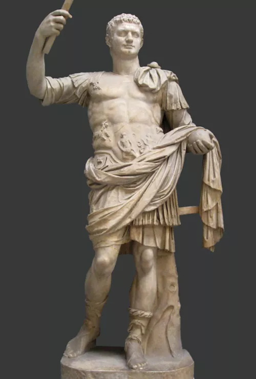 Statua di Domiziano rappresentato come Augusto, (81-96 d.C.). Musei Vaticani.