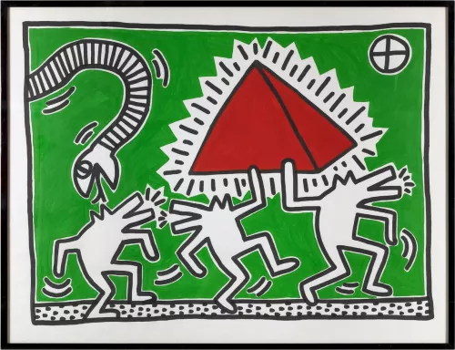 Keith Haring, Untitled (Egypt), 1982, Milano, Collezione Consolandi © Roberto Marossi.
