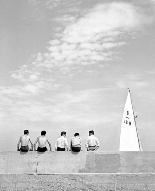 Nino Migliori, da 'Gente dell'Emilia', Quattro con, 1955.