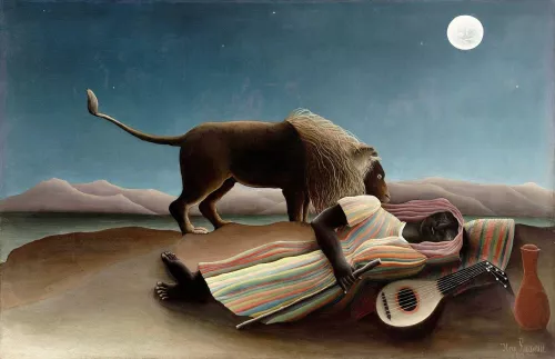 Henri Rousseau, La zingara addormentata.