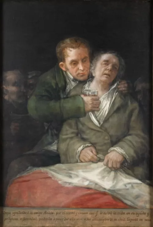 Goya, Autoritratto con dr. Arrieta