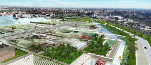 Expo Milano 2015: veduta del canale, Master Plan (2010).