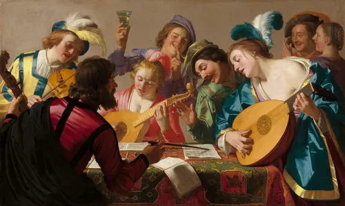 Gerrit van Honthorst (1592 – 1656), Concerto, 1623; © National Gallery of Art, Washington, Patrons' Permanent Fund and Florian Carr Fund.