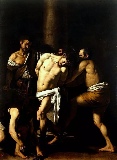 Caravaggio, La flagellazione di Cristo.