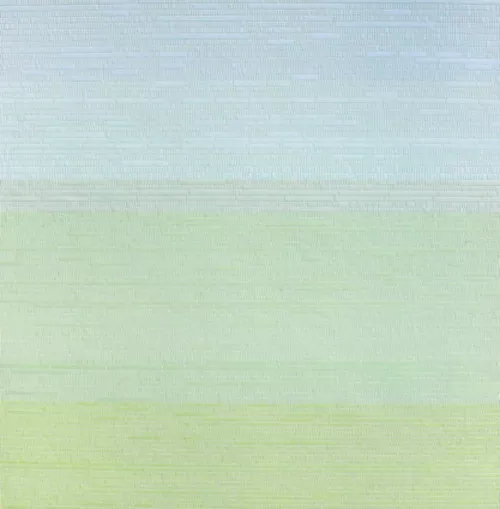 Untitled (Reconstruction, 6 Colors) Hand-Cut Ledger Paper & Matte Board (20”x 20”) 2011