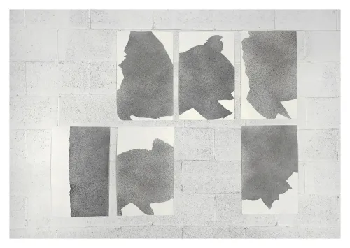 Greg Jager, Broken Windows, 2021, spray su carta