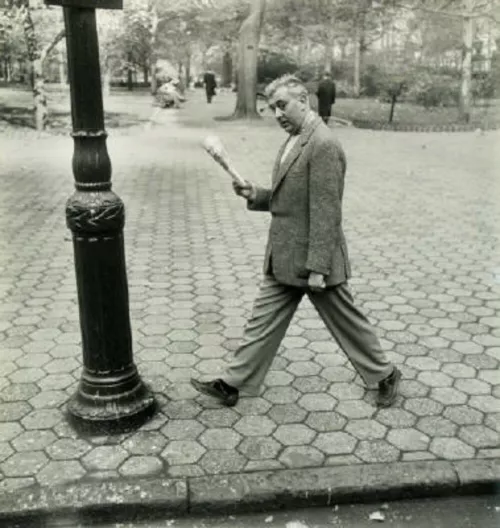 Jacques Tati, in New York City (Bob Willoughby, 1957)