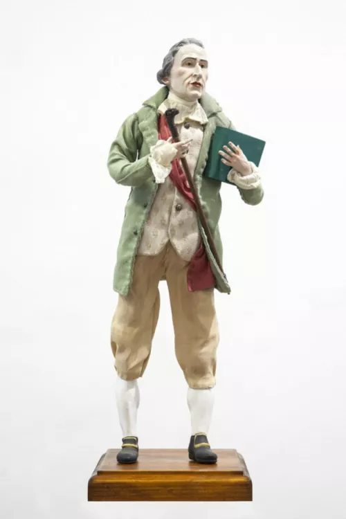 The Cicerons, Sir William Hamilton - 2013 Statuetta in terracotta realizzate da Laboratorio La Smorfia di Fabio Paolella, Napoli. Ph Amedeo Benestante