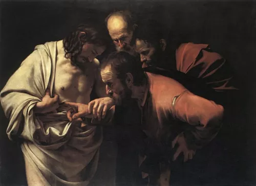Caravaggio, L’incredulità di San Tommaso (1601-02)