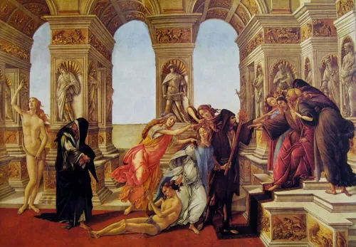Sandro Botticelli, La calunnia, 1496