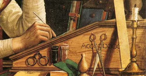 Domenico Ghirlandaio, San Girolamo nello studio (particolare), 1480