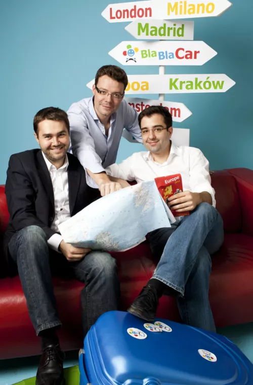 Ferederic Mazzella Francis Nappez Nicolas Brusson di Blablacar