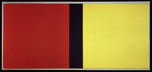 Barnett Newman, Who’s Afraid of Red, Yellow and Blue IV, 1969–70, acrilico su tela, 274,3 x 604,5 cm., Nationalgalerie, Staatliche Museen zu Berlin.