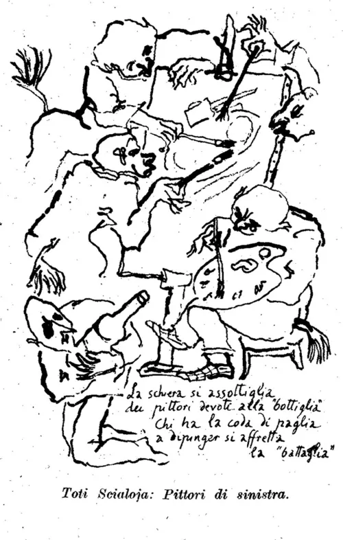 Toti Scialoja, Pittori di sinistra