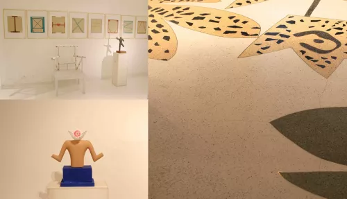 1. Andrea Branzi, “CORPI”, Galleria Clio Calvi Rudi Volpi, via Pontaccio 17, Milano
2. Pavimenti in terrazzo alla veneziana di Jonas Wood per il permanent store di Taschen in via Meravigli 17
3. Andrea Branzi, “CORPI”, Galleria Clio Calvi Rudi Volpi, via Pontaccio 17, Milano