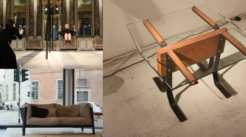 1. “Movements, installazione interattiva” di Philippe Malouin per Caesarstone, corso Venezia 16
2. Nilufar Depot, “Ex spazio industriale su tre piani allestito per ospitare la grande collezione composta da circa 3000 pezzi di design scelti da Nina Yasha”, in via Lancetti 3. Tavolo di Gio Ponti
3. Yak sofa di Lucidi Pevere per De Padova, corso Venezia 15
