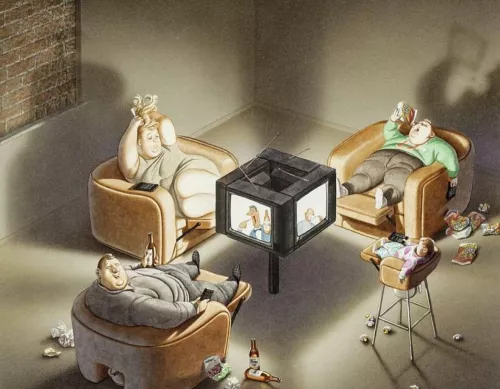 Illustrazione di Gerhard Haderer.