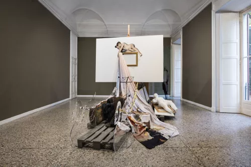 Giulio Paolini, Fine, 2016. Courtesy artista e galleria Christian Stein, Milano. Foto Agostino Osio.