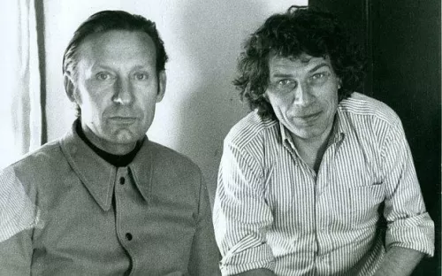 Jean Mohr e John Berger. Foto di Simone Mohr.