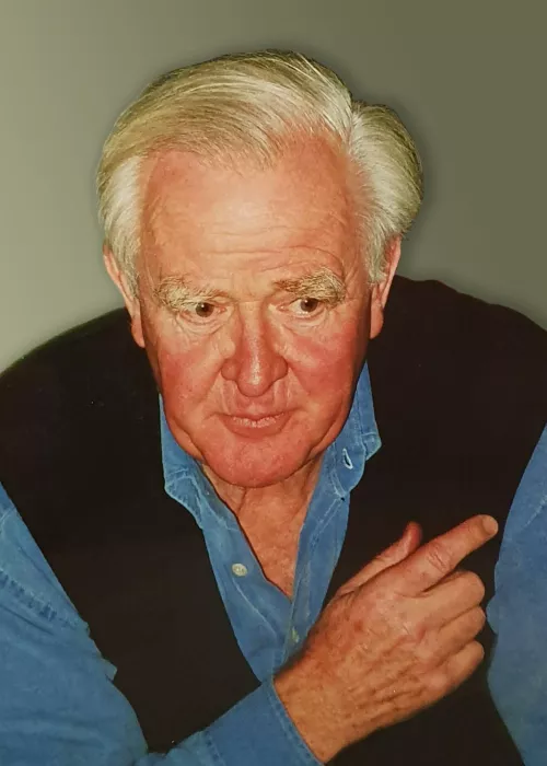 John Le Carré nel 2001, foto di Giuseppe Mendicino.