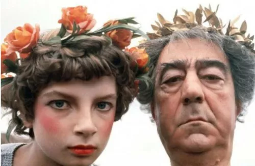 Trimalcione interpretato da Mario Romagnoli (Satyricon, Fellini, 1969)