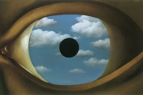 René Magritte, Il falso specchio.