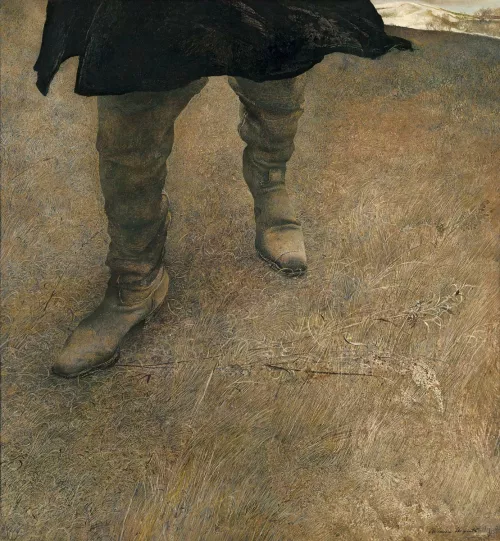 Trodden Weed, 1951 tempera on panel, 20 x 18.25 in. Private Collection © 2016 Andrew Wyeth / Artists Rights Society (ARS), NY.