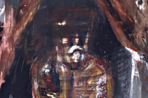 Julian Schnabel, Man of Sorrow (The King), 1983.