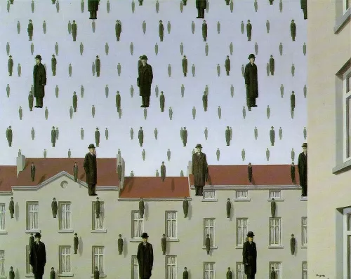 Renée Magritte, Golconde, 1953
