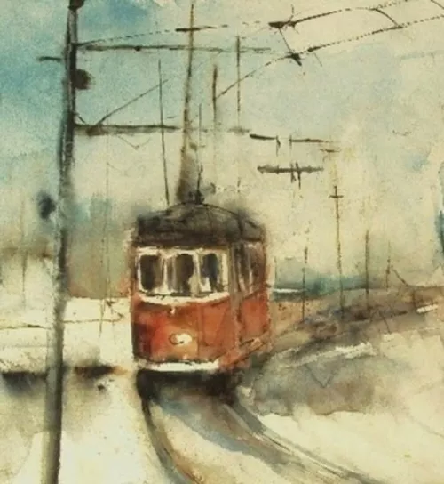 Il tram, di Floriana Quaini.