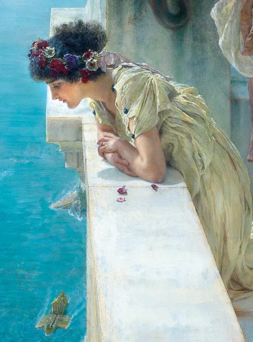 Lawrence Alma-Tadema, At Home in Antiquity.
