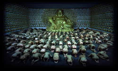 Wang Qingsong, Temple, 2011